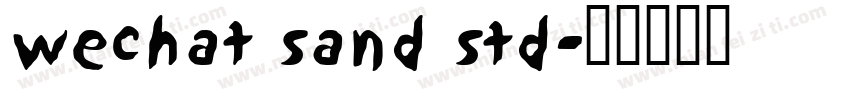 wechat sand std字体转换
